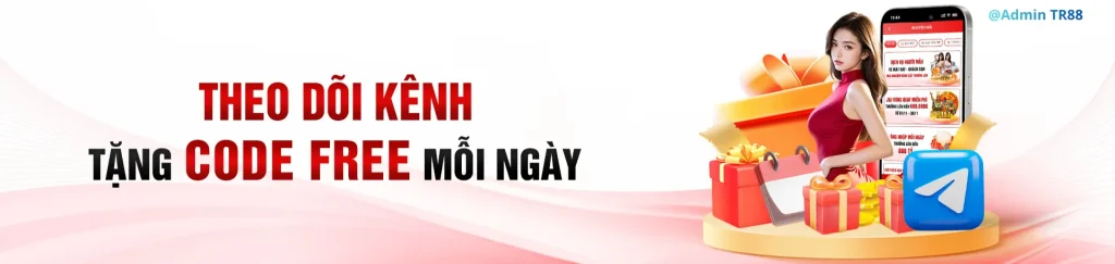 Theo dõi kênh 13tr88 tặng code